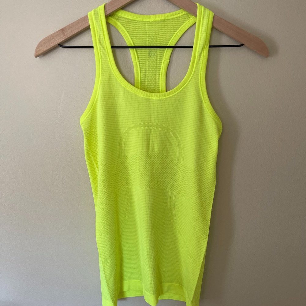 Lululemon Womens Neon Swiftly Racerback Tank